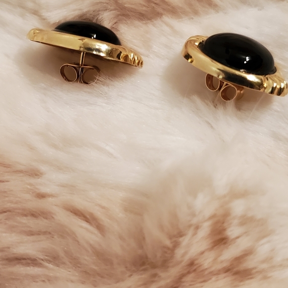 14kt/Onyx Earrings - Picture 5 of 7